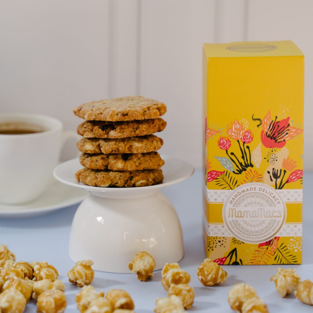 Mamamacs cookies included in the Sunshine Gift Set by Petal & Post
