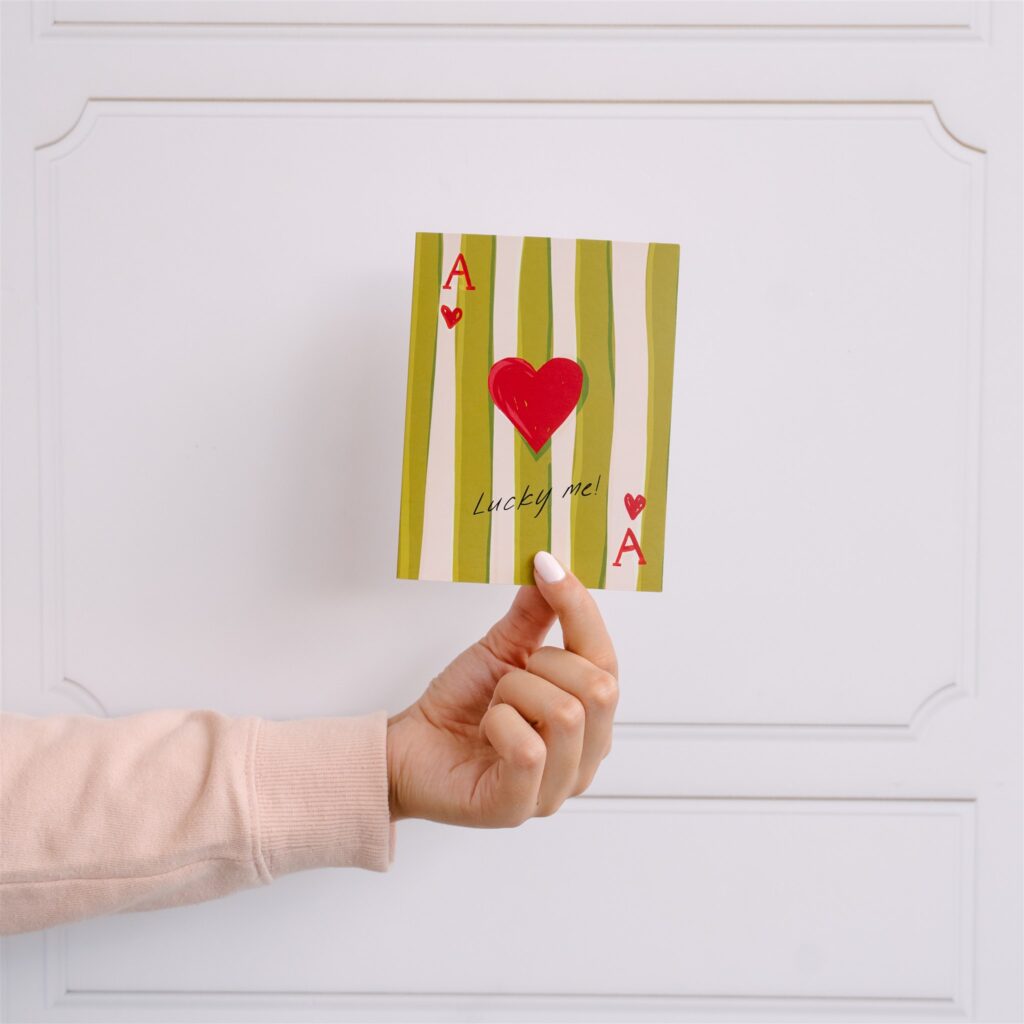 Handwritten message card penned by the Petal & Post team