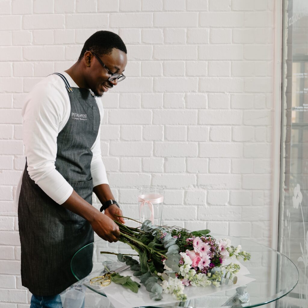 Petal & Post Joburg team member ready for June deliveries