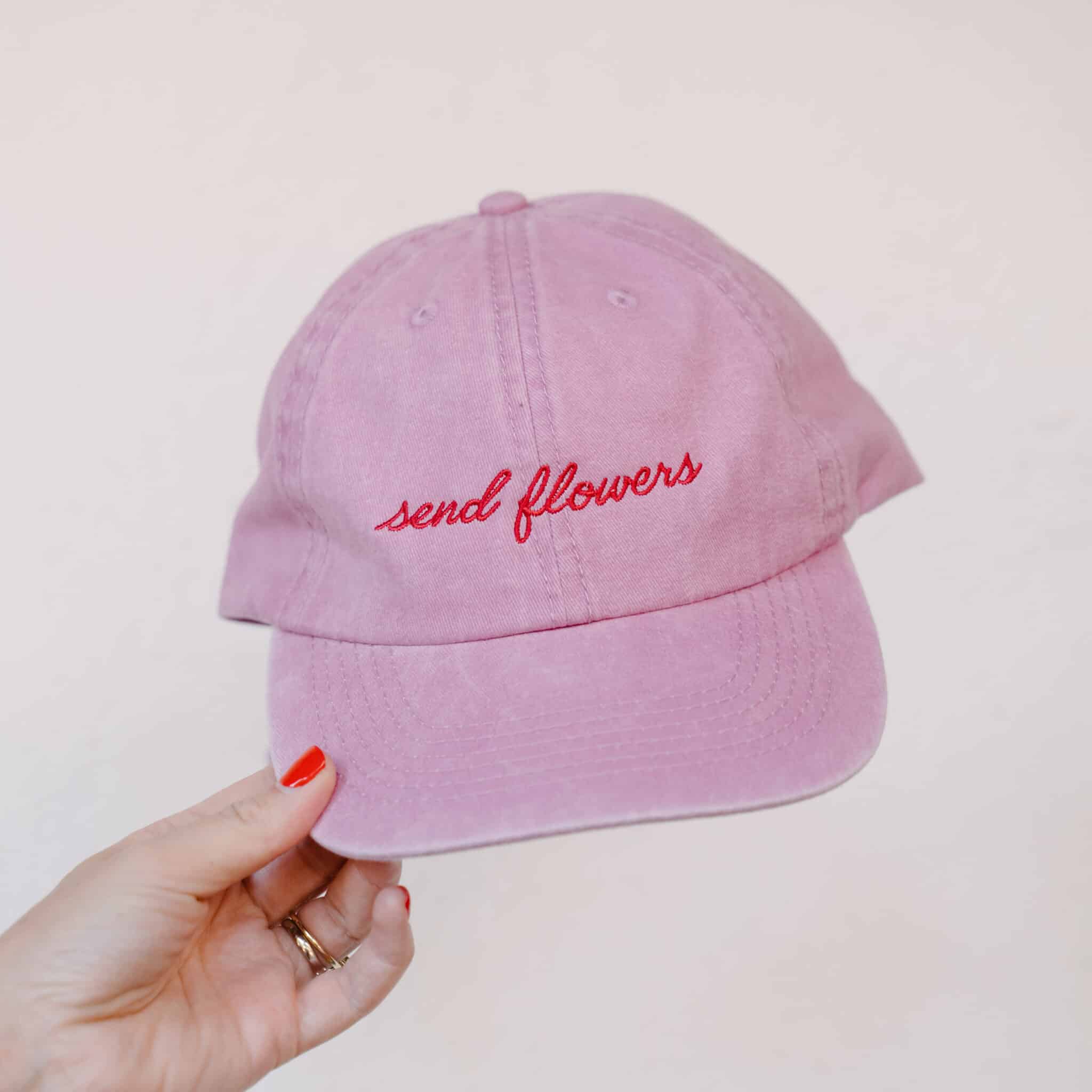 Send Flowers Cap – Pink