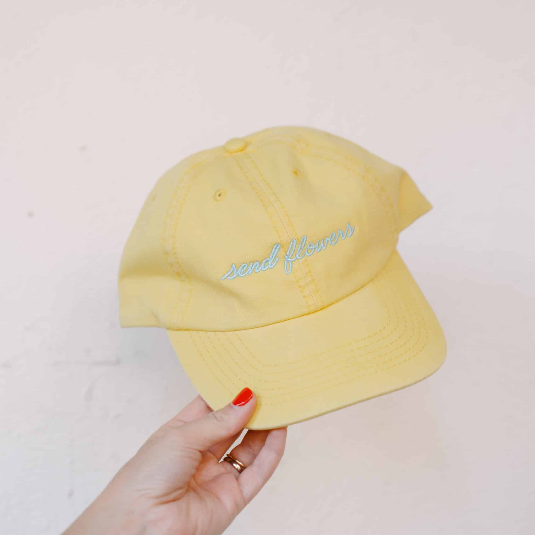 Send Flowers Cap – Yellow